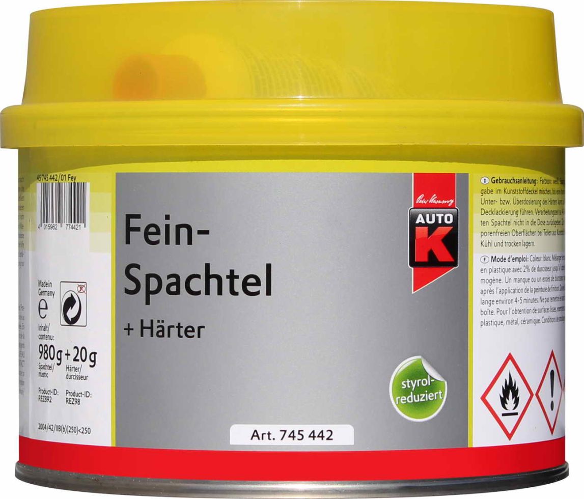 Auto-K Feinspachtel + Härter 1000g