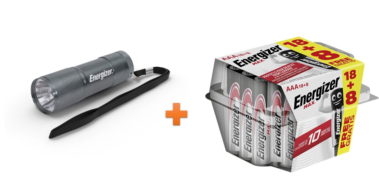 Energizer Taschenlampen-Set 26er Pack AAA, + Taschenlampe GLO699660463