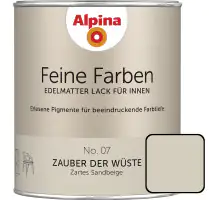 Alpina Feine Farben Lack No. 07 Zauber der Wüste  sandbeige edelmatt 750 ml