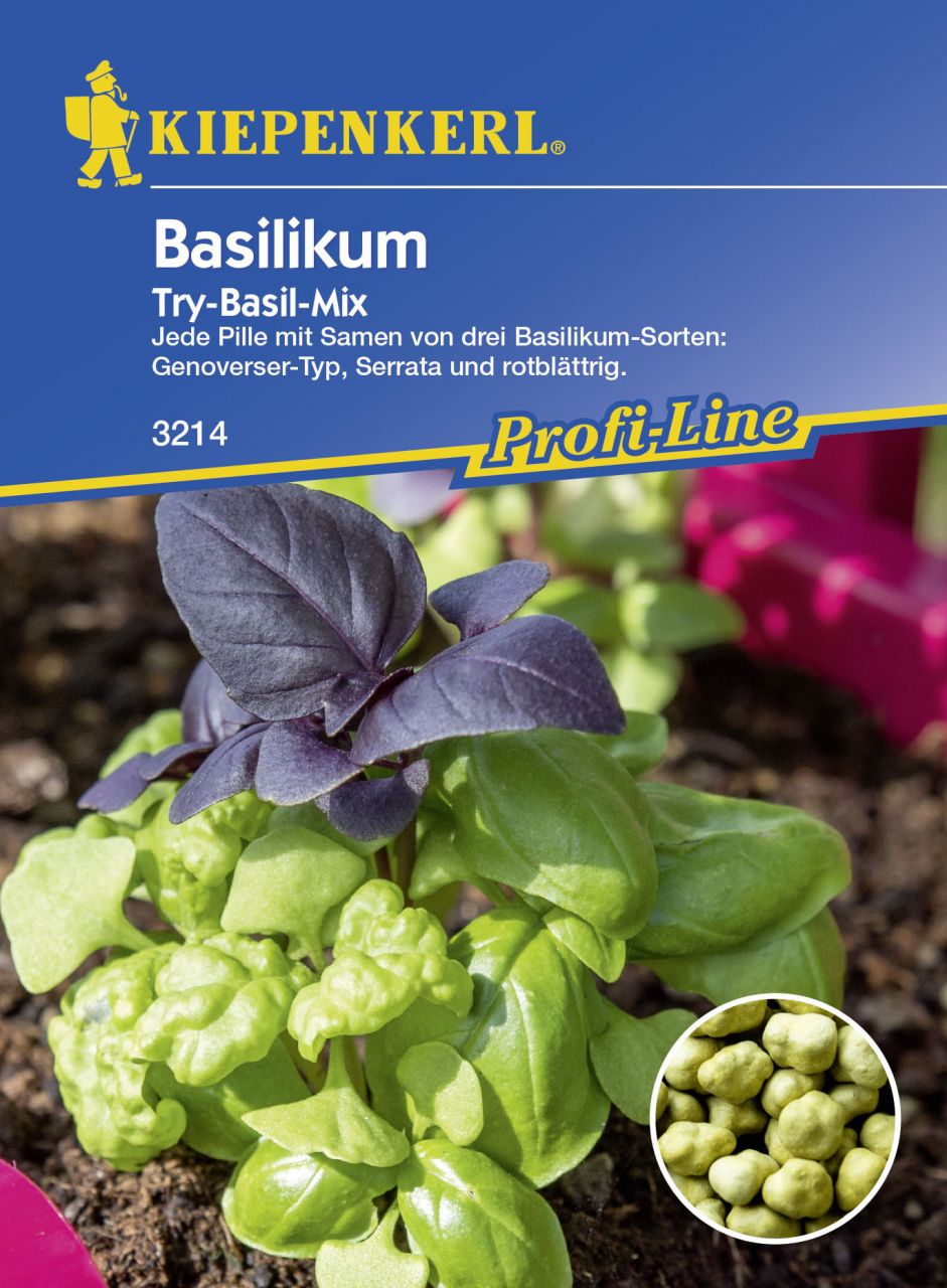 Kiepenkerl Basilikum Try-Basil-Mix Ocimum basilicum, Inhalt: ca. 20 Töpfe GLO693107759