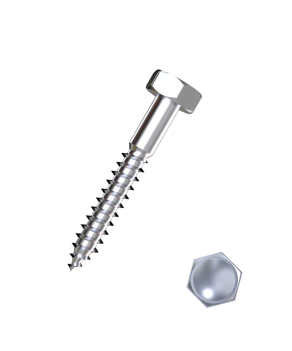 Connex Holzschrauben 6.0 x 60 mm Sechskant Sechskantkopf - 30 Stk.