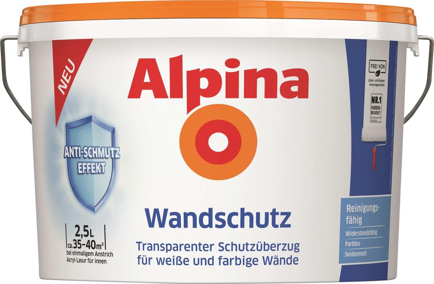 Alpina Schutzanstrich Wandschutz transparent 2,5 L GFMd2da4ec82