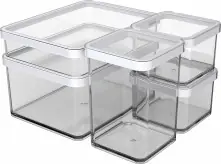 Rotho Premium Vorratsdosen-Set LOFT 5 tlg. transparent