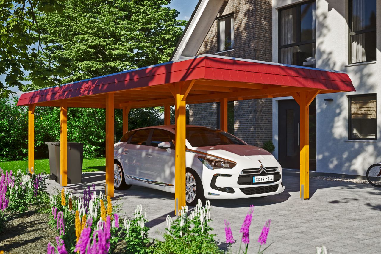 SkanHolz SKAN HOLZ Carport Wendland 362 x 870 cm mit Aluminiumdach GLO784205294