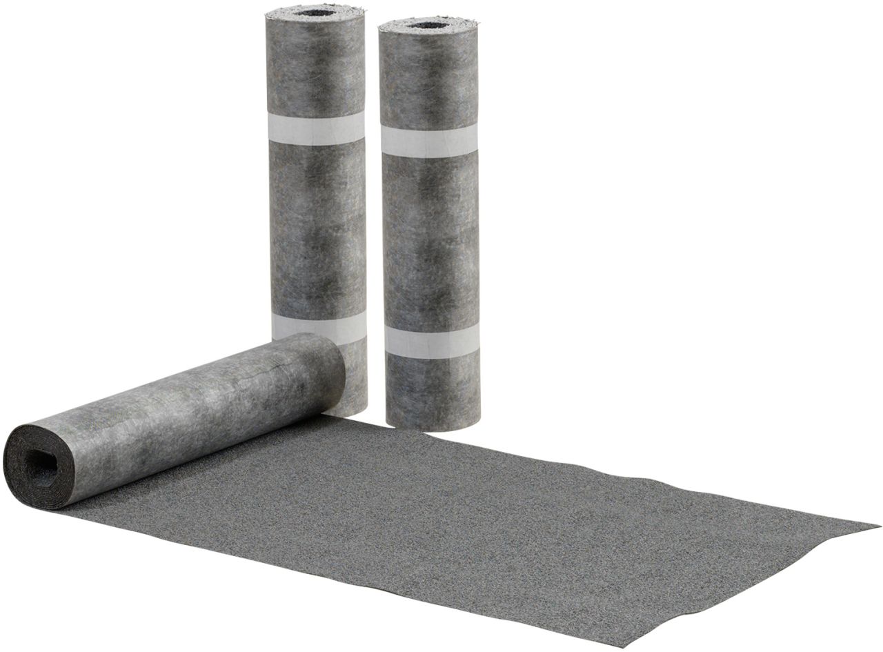 Plus Dachpappe 0,7 x 18 meter (3 Rollen) inkl. Dachpappstiften Schwarz GLO784206647