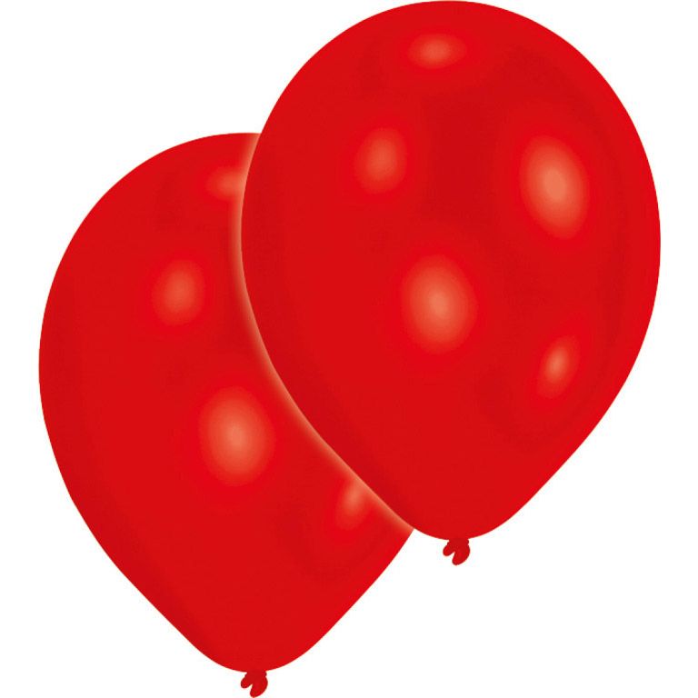 10 Latexballons rot 27,5 cm