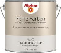 Alpina Feine Farben Wandfarbe No. 03 Poesie der Stille - würdevolles hellgrau 2,5 L