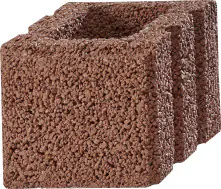 Kann Mauerstein Garten 25 x 25 x 20 cm braun