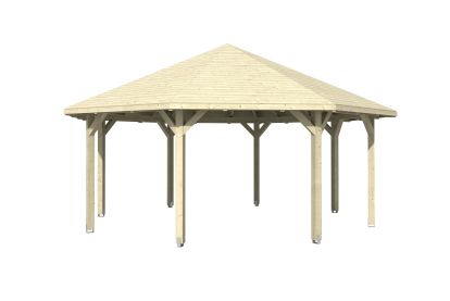 SKAN HOLZ Pavillon Nice 4 Leimholz, natur kaufen Globus Baumarkt