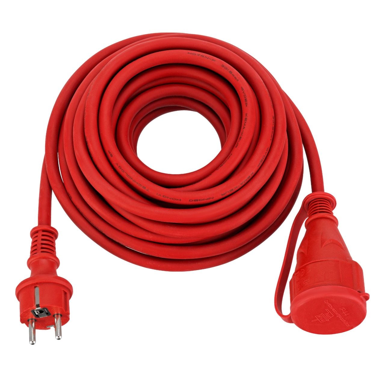 Verlängerungskabel Außen 25 m H07RN-F 3G1,5mm², rot