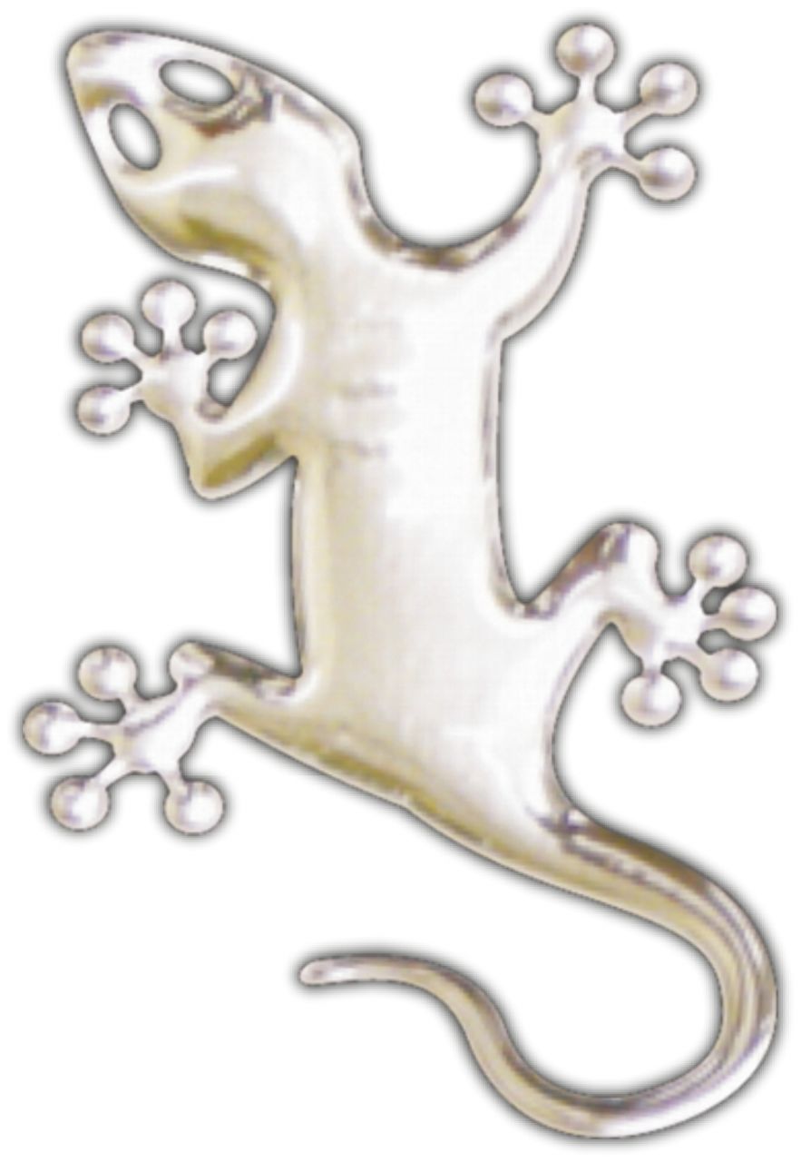 Hermann Schütz 3D-Chrome-Sticker Gecko 50x35mm GLO680201544