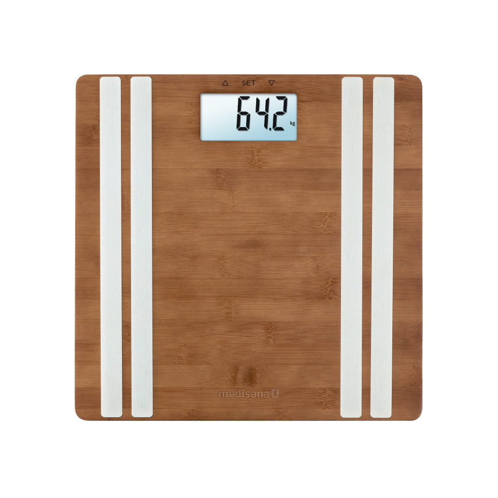 Medisana Personen Waage BS 552 Connect Bambus Dunkel