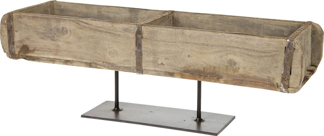 Dijk Natural Dijk Ziegelform doppelt mit Fuß 58 x 15 x 23 cm GLO660353246