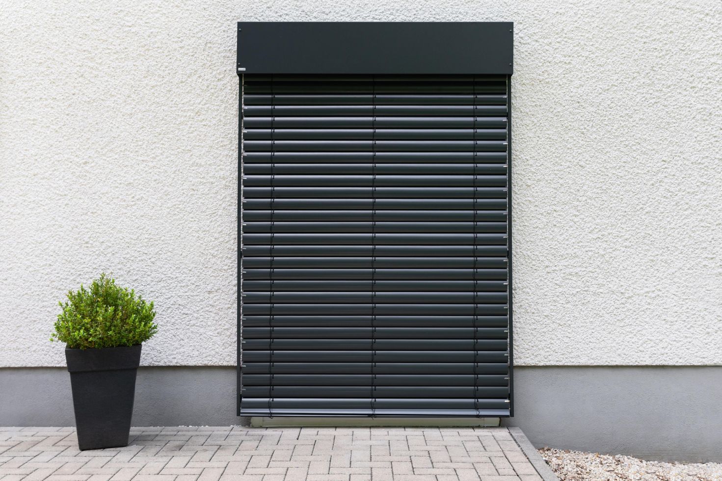 Schellenberg Raffstore Express, anthrazit 180 x 240 cm, Blende 30 cm ...