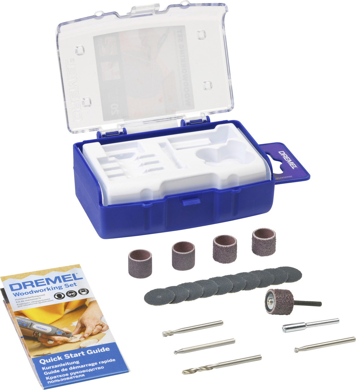 Dremel Holzbearbeitungsset 681 20-teilig mit Aufbewahrungsbox