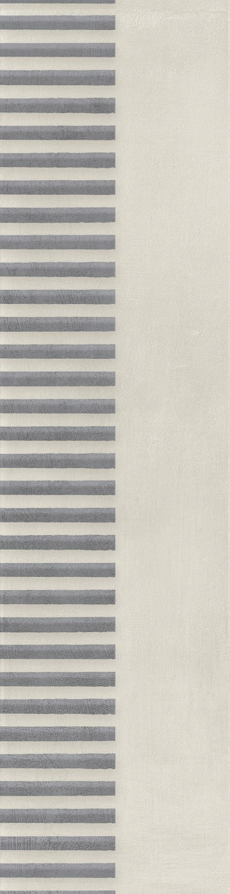 Bodenfliese Feinsteinzeug Naes Perla 15,6 x 60,6 cm creme-anthrazit