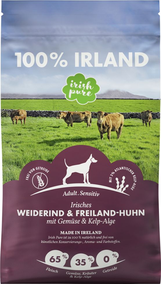 Irish Pure Irisches Weiderind & Freilandhuhn mit Gemüse & Kelp-Alge 1,5 kg kaufen | Globus Baumarkt