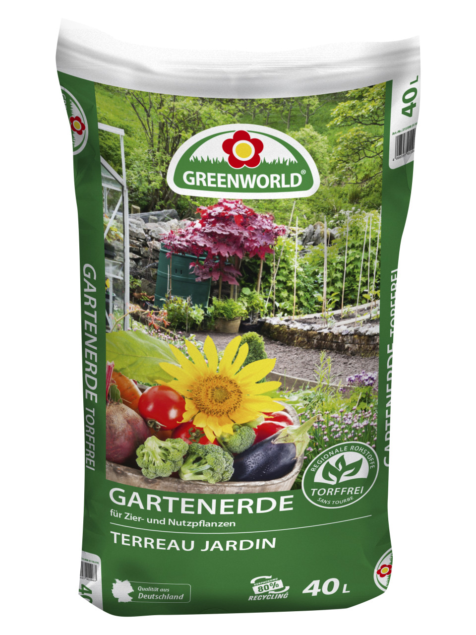 ASB Greenworld Greenworld Gartenerde Torffrei 40 L GLO688100869