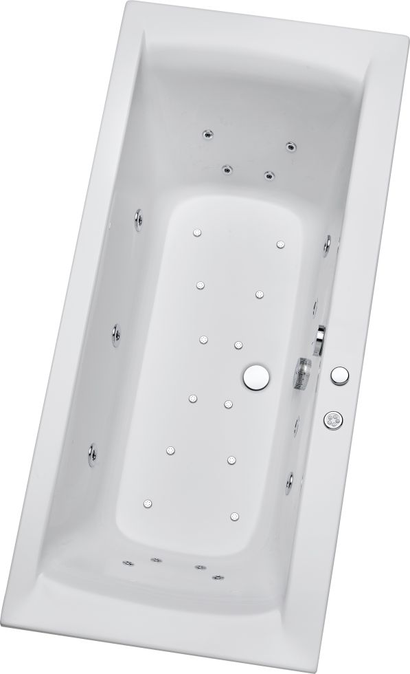 Ottofond Whirlpool-Komplettset Rosa 190 x 90 cm, weiß GLO782080191