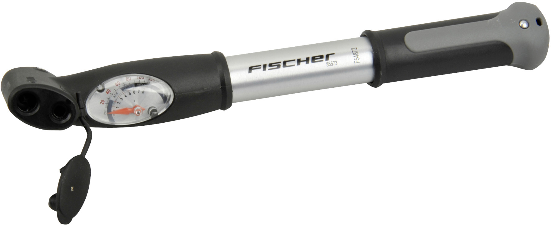 Fischer Minipumpe mit Manometer und Doppelkopf