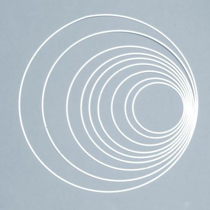 Germany product data sample: Glorex Metallring weiß, 25 cm