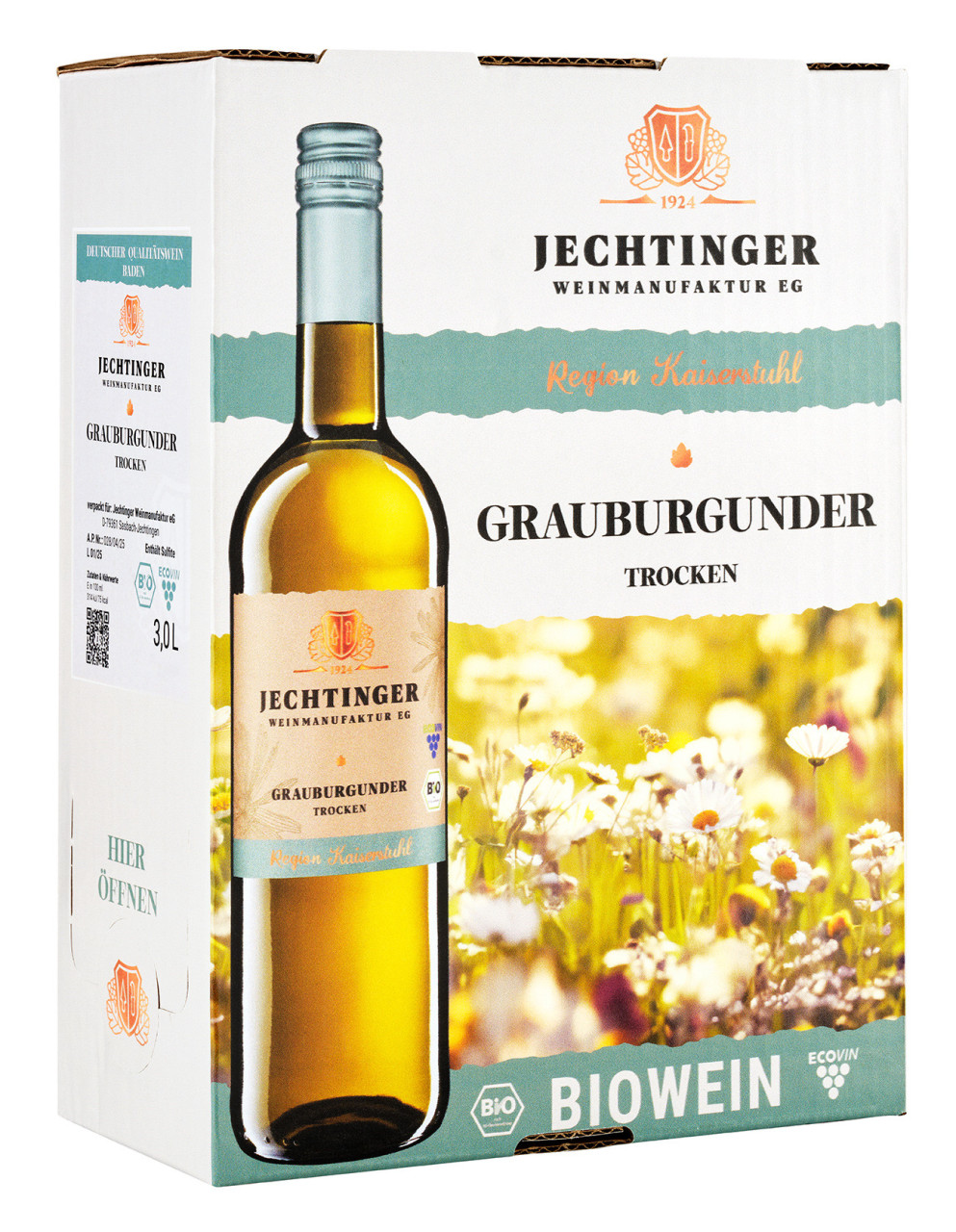 Jechtinger Weißwein Haus und Hof Grauburgunder QW trocken - Bag in Box 3,0l