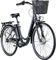 Zündapp E-Bike City Z510 700c 28 Zoll 3-Gang 374 Wh grau grün