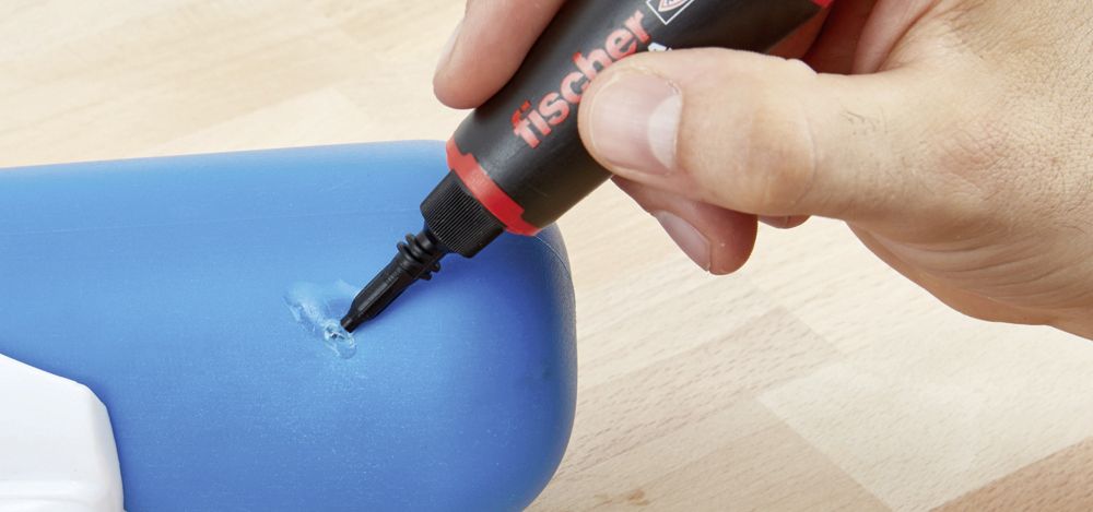 Fischer UV KLEBER 4 G – Sekundenkleber Mit UV-Lampe, Flexibel Aushärtend, Für Fast Alle Materialien