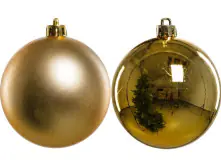 Trendline Weihnachtskugeln bruchfest, langlebig Ø 8 cm gold 6 Stück