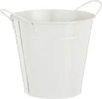 Mica Decorations Topf Joey Eisen Ø 13 x 12 cm cremeweiß