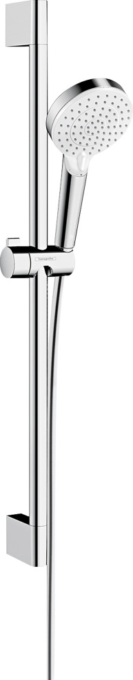 Hansgrohe Handbrause-Set 2 Strahlarten Crometta Vario EcoSmart chrom-weiß
