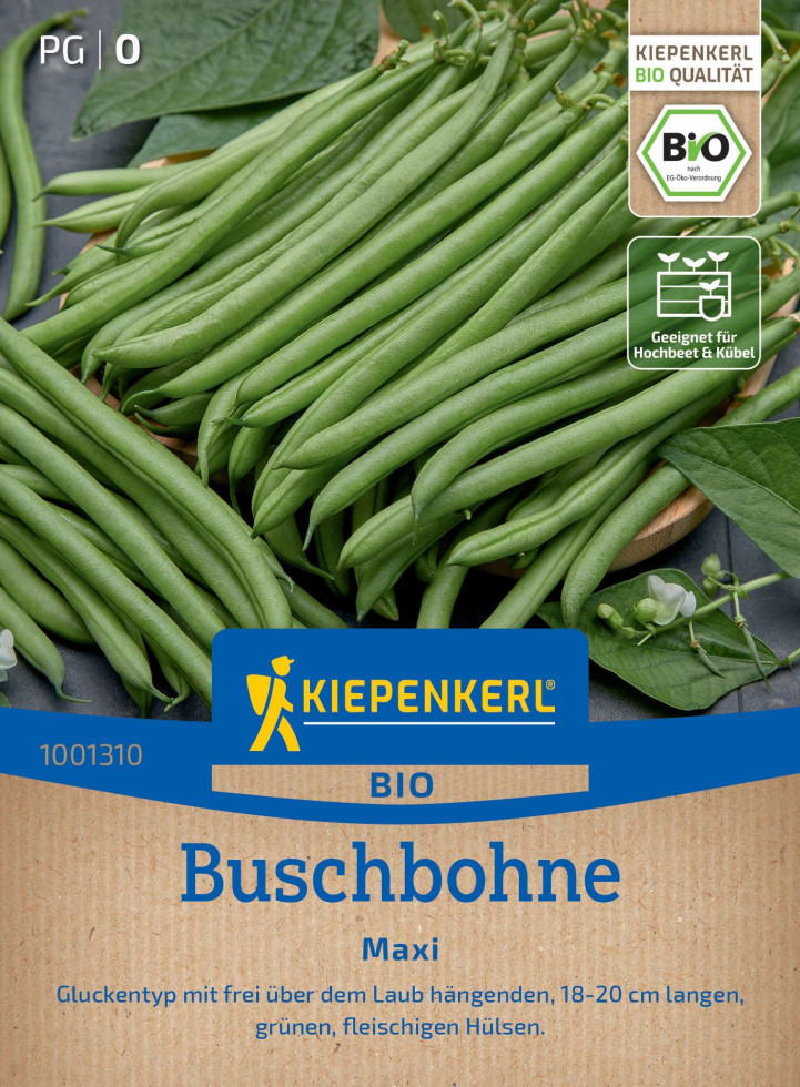 Kiepenkerl Saatgut BIO Buschbohnen Maxi für ca. 5 - 7 m² GFM378dbd55c