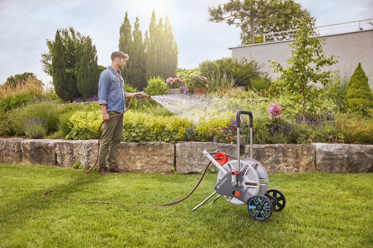 Gardena Schlauchwagen CleverRoll M Easy Metall Set kaufen Globus Baumarkt
