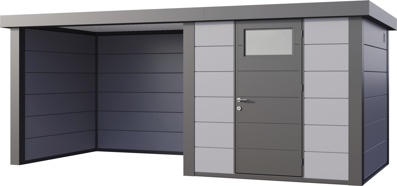 Telluria Gerätehaus Classico Lounge S 2424 links lichtgrau 522 x 238 cm GFMc3d4f25e4