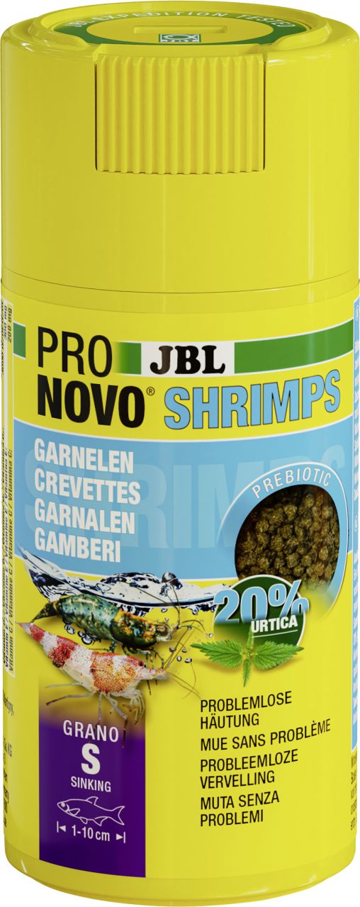 JBL Aquaristik JBL Fischfutter Pronovo Shrimps Grano S Fischfuttergranulat 100 ml GLO629501275