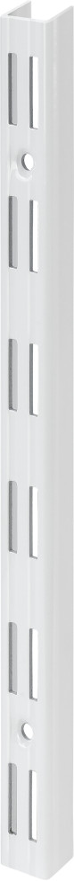 TrendLine Wandschiene 2-reihig weiß 200 x 2,5 cm