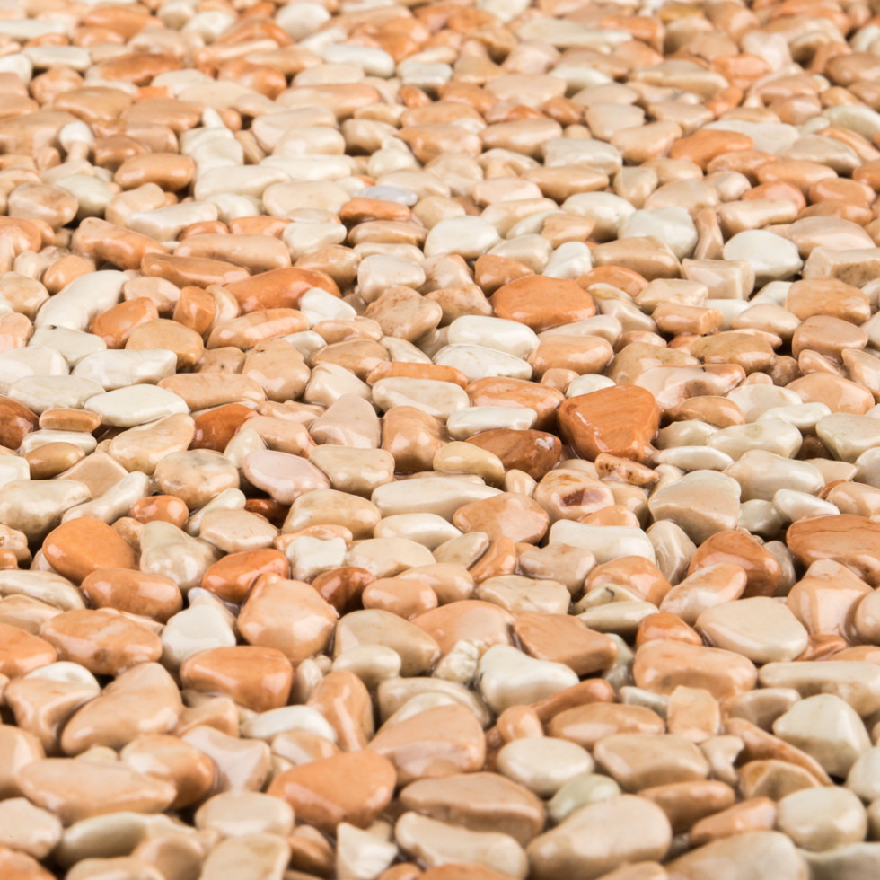 RAVELLO Steinteppich Boden Indoor Körnung Gross Farbe rosa 26 kg Set GLO776059610