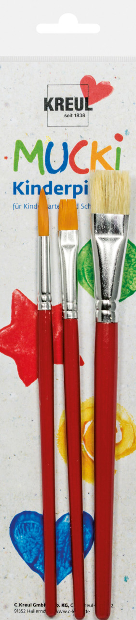 Mucki Kinderpinsel 3er Set