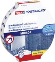 tesa Montageband Spiegel 5 m x 19 mm, doppelseitig klebend