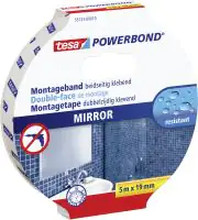 tesa Montageband Spiegel 5 m x 19 mm, doppelseitig klebend