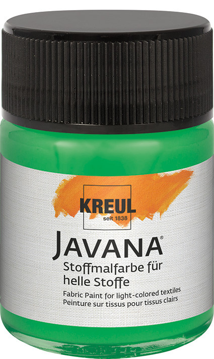 Kreul Javana Stoffmalfarbe für helle Stoffe brillantgrün 50 ml GLO663151271
