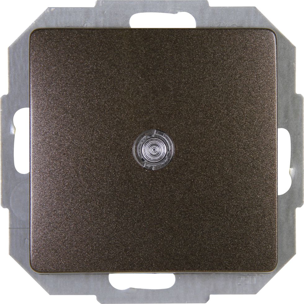 Bouton Lumineux 60mm Bombé Rouge