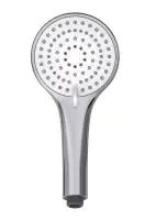 Primaster Handbrause Water Move chrom-weiß, 3 Strahlarten, 100mm