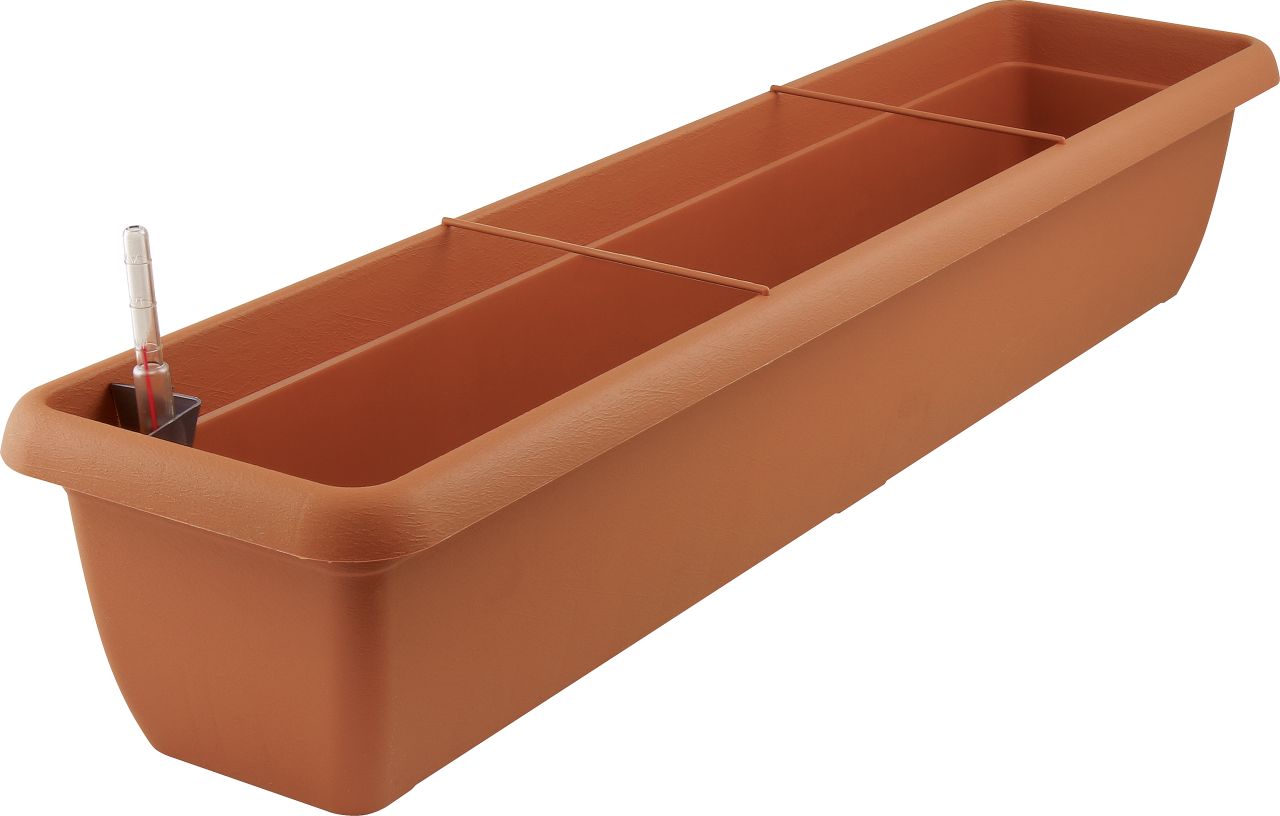 Geli Bewässerungsblumenkasten Aqua Andalucia 100 cm terracotta GLO692401287