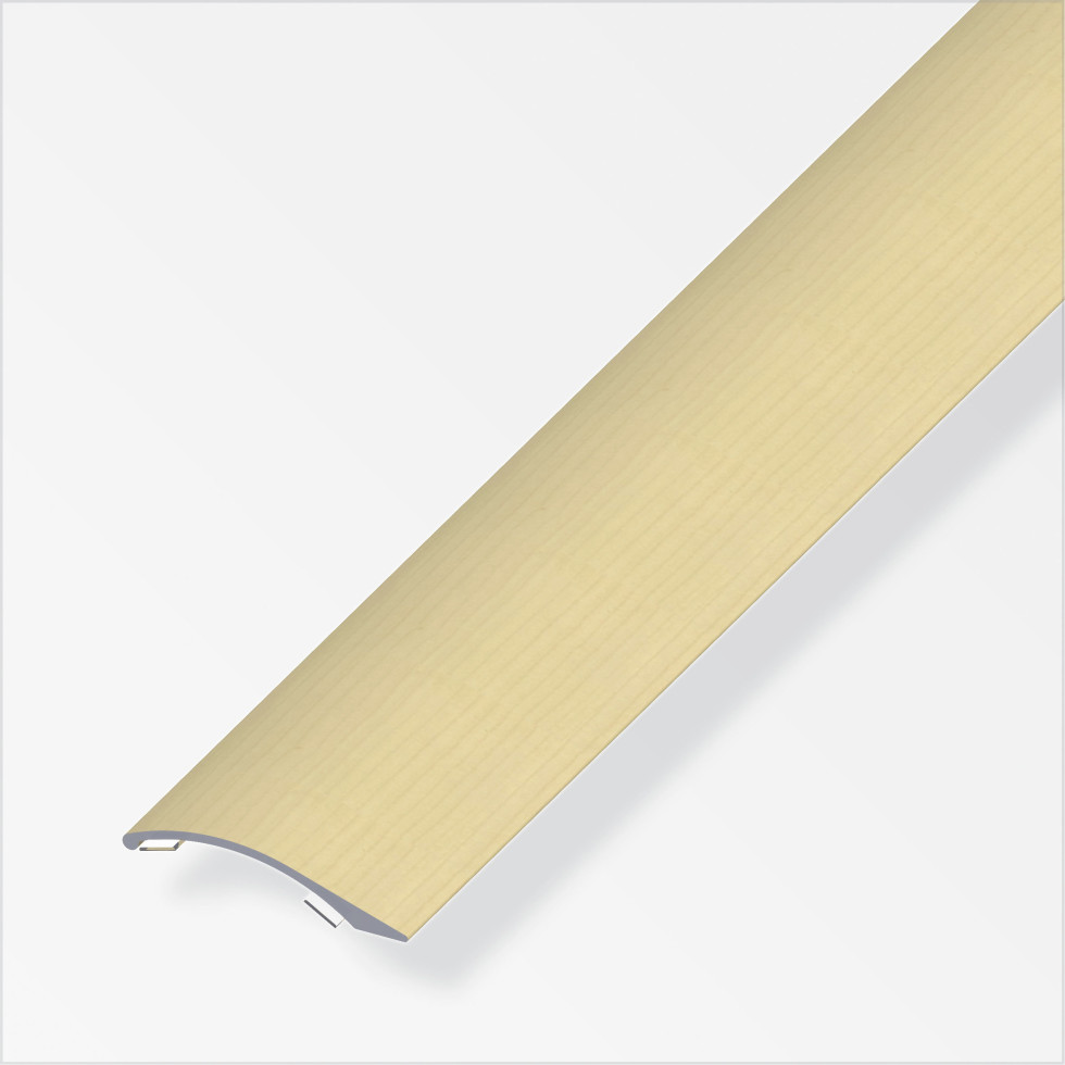 alfer Ausgleichsprofil 1 m, 38.5 x 7.5 mm Alu beschichtet sublimiert ahorn