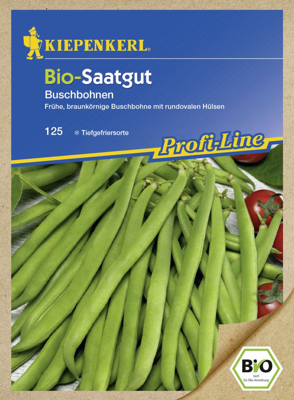 Kiepenkerl Bio-Saatgut Hülsenfrüchte Maxi Phaseolus vulgaris var. nanus, Inhalt: ca. 8 lfd. Meter GLO693106965