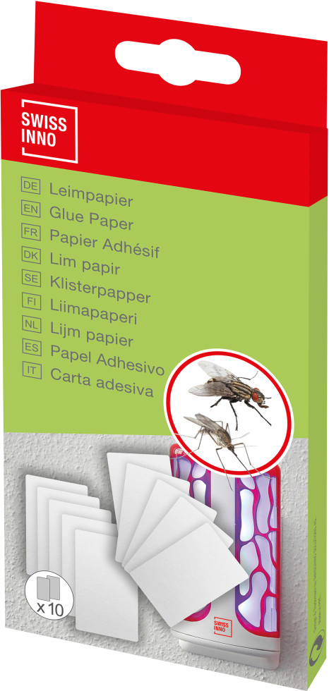 Swissinno Nachfüll-Leimpapier für Insektenleimfänger 10 Stück GLO692300085