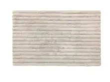 TrendLine Badteppich beige Baumwolle 80 x 50 cm