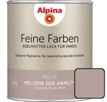 Alpina Feine Farben Lack No. 19 Melodie der Anmut  roséviolett edelmatt 750 ml