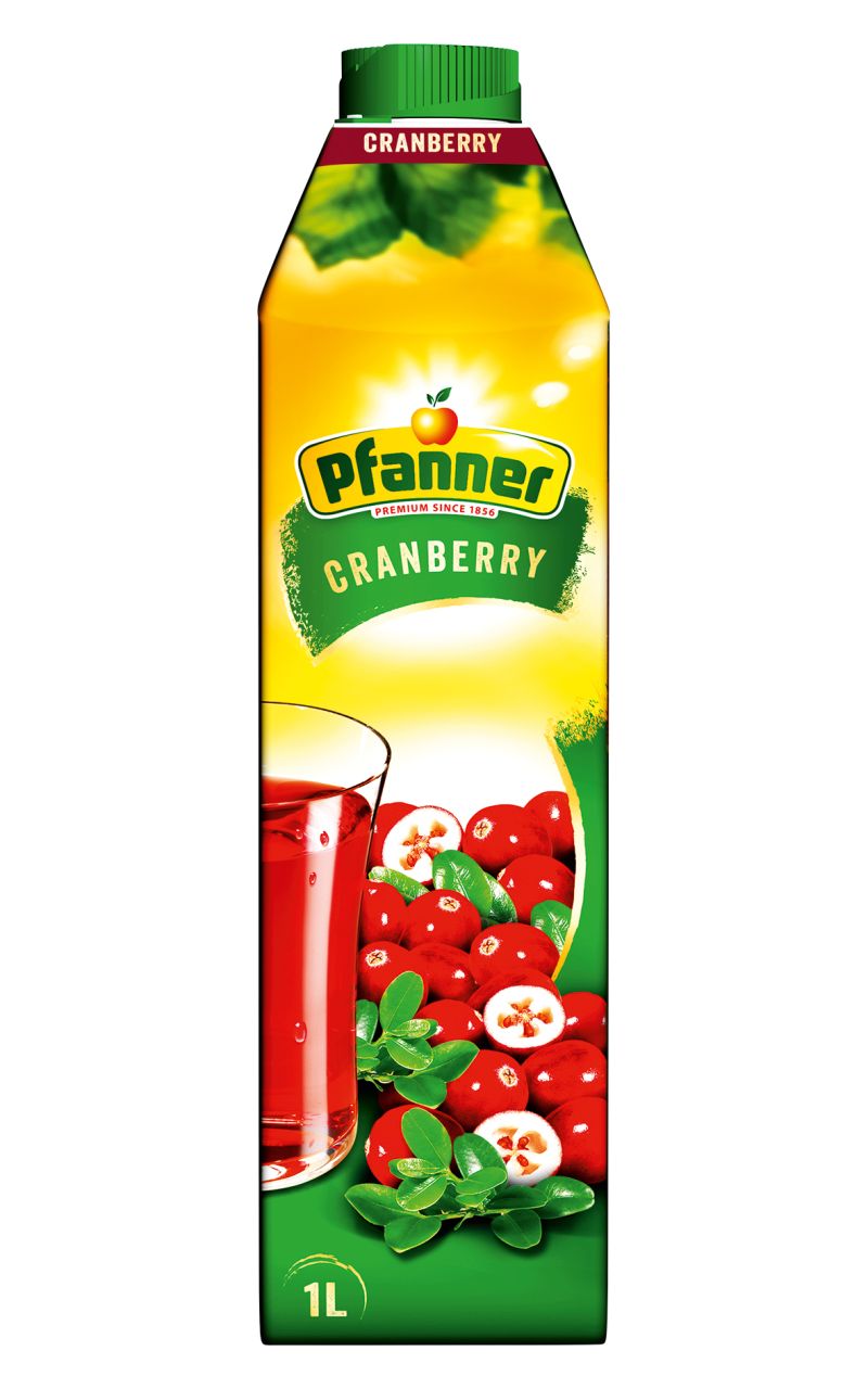 Pfanner Cranberrysaft 20% 1 l